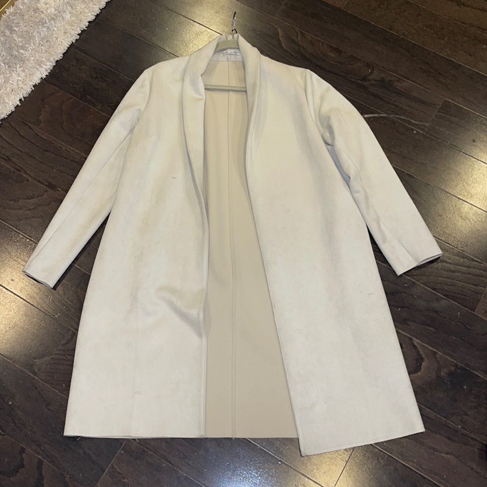 Suede zara long jacket